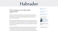 Desktop Screenshot of blog.habrador.com